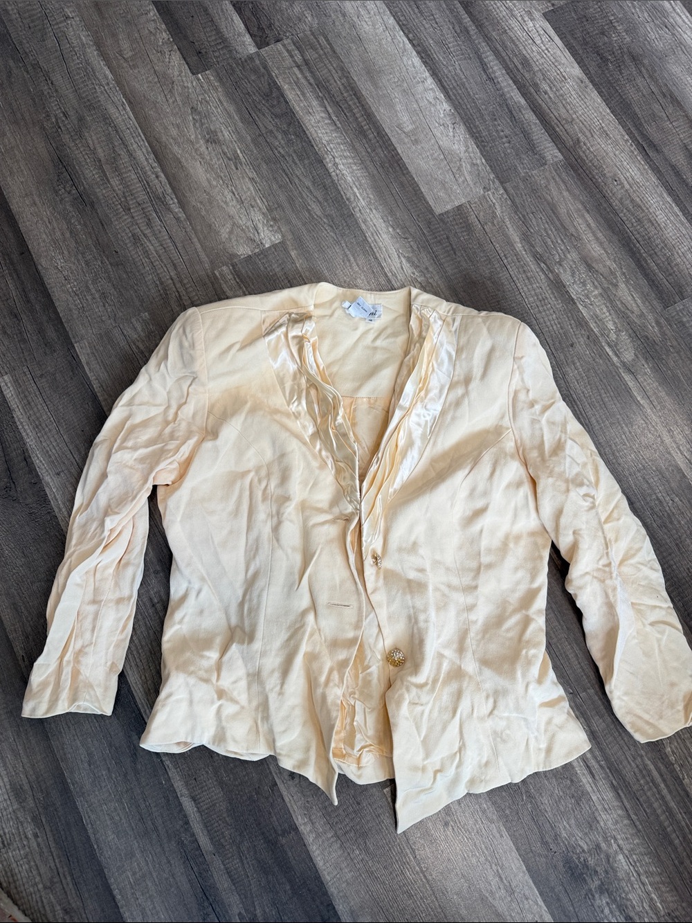 100% silk blazer